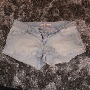 Light wash hollister shorts
